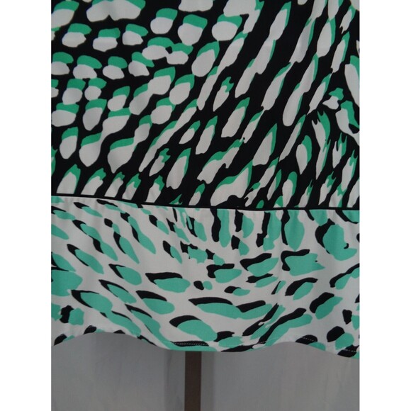 BCBG MaxAzria Black Green Adele Wrap Dress Size Small - Picture 7 of 12